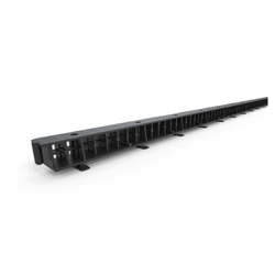 LITEAU DE VENTILATION SANS PEIGNE NOIR 100cm 30mm SPECIAL TUILE BWK